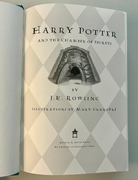 Harry Potter & The Chamber of Secrets, J.K. Rowling, First American Edition - Rare Misspelling - Like New!