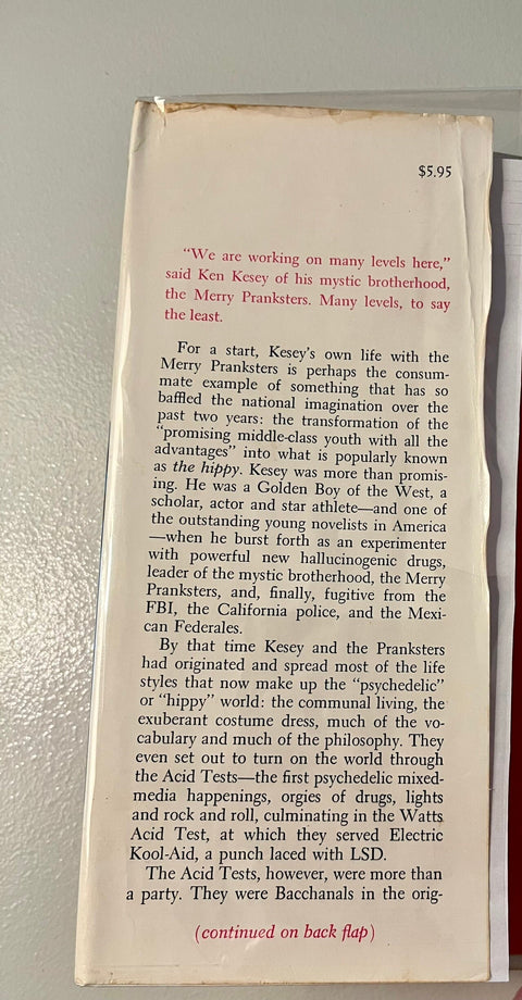 The Electric Kool-Aid Acid Test, Tom Wolfe - First Edition, Signed, 1968