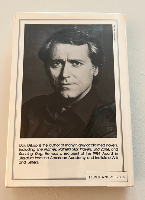 White Noise, Don DeLillo - First Edition, First Printing - Rare
