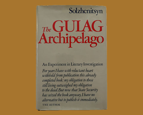 The Gulag Archipelago, Solzhenitsyn - First Edition, 1974 - Hardcover - Near Perfect Condition