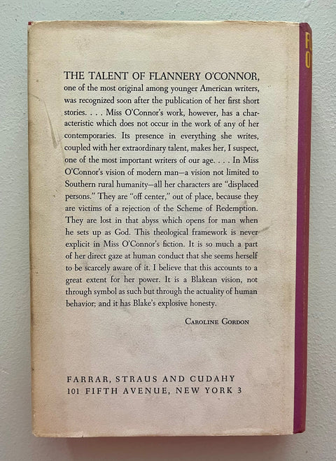 The Violent Bear It Away, Flannery O'Connor - First Edition, 1st Printing - 1960 - Southern Gothic Classic