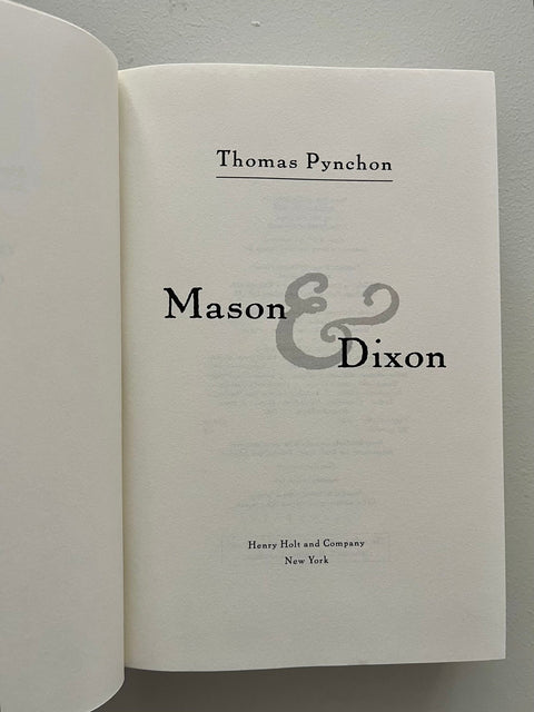 Mason & Dixon, Thomas Pynchon - First Edition, 1st Printing - 1997 - Like New