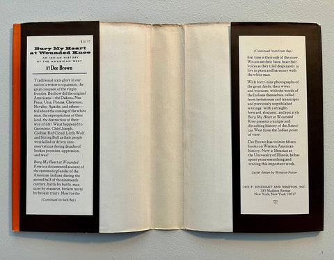 Bury My Heart at Wounded Knee, Dee Brown - First Edition, 1st Printing, 1970
