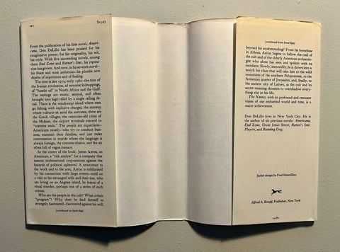 The Names, Don DeLillo - First Edition, 1st Printing - 1982 - Like New