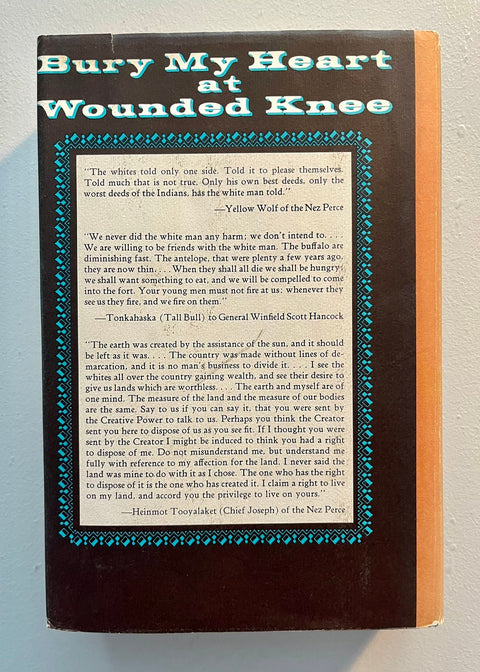 Bury My Heart at Wounded Knee, Dee Brown - First Edition, 1st Printing, 1970