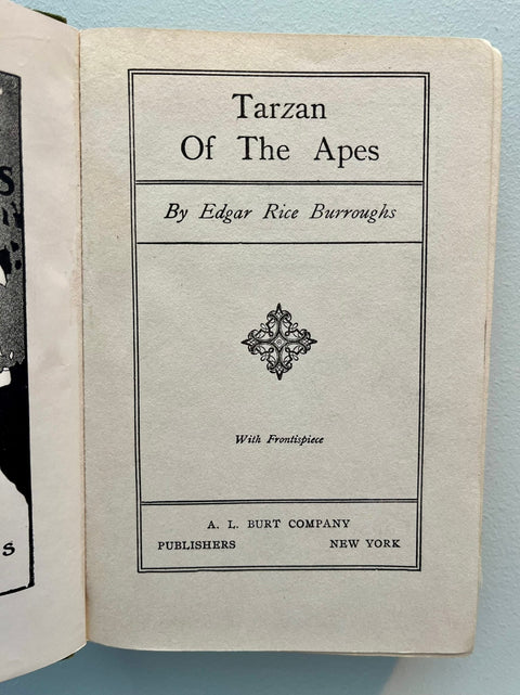 Tarzan of the Apes, Edgar Rice Burroughs - Rare Early 1915 Reprint, Hardcover