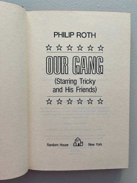 Our Gang, Philip Roth - First Edition, 1st Printing - 1971