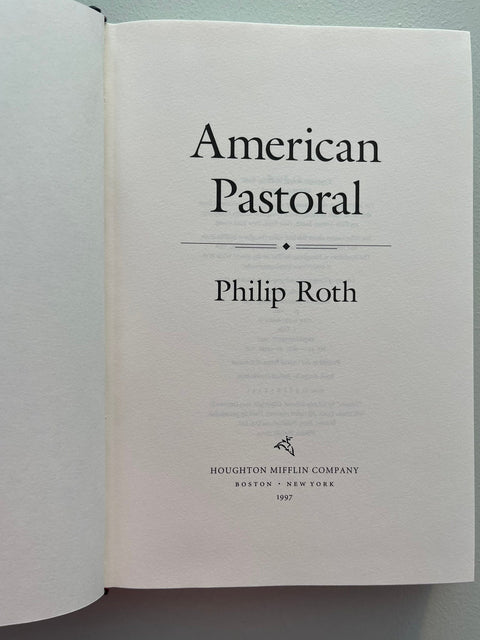 American Pastoral, Philip Roth - First Trade Edition, 1997 - Like New Condition