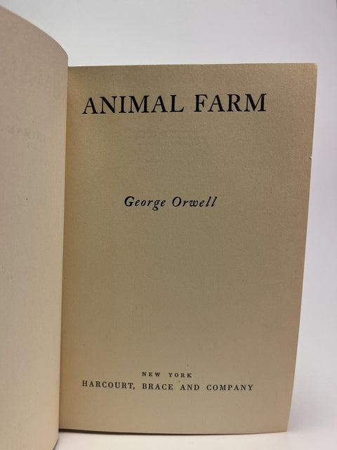 Animal Farm, George Orwell - First American Edition, 1st Printing - 1946