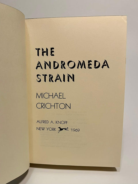 Andromeda Strain, Michael Crichton - TRUE First Edition, 1st Printing - 1969