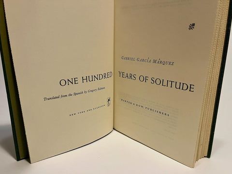 One Hundred Years of Solitude, Gabriel Garcia Marquez, First Edition, 1st Printing - 1970