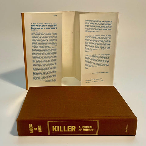 Killer: A Journal of Murder - Carl Panzram Diaries - Gaddis and Long - First Edition, 1970