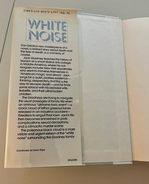 White Noise, Don DeLillo - First Edition, First Printing - Rare