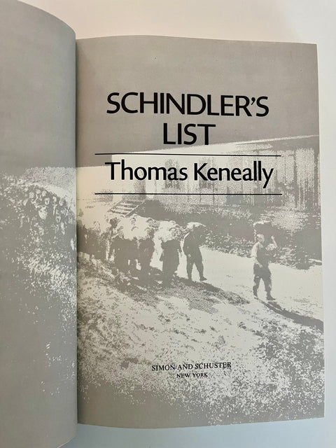 Schindler's List, Thomas Keneally - First American Edition, First Printing - Rare!