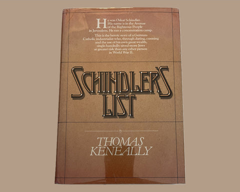 Schindler's List, Thomas Keneally - First American Edition, First Printing - Rare!