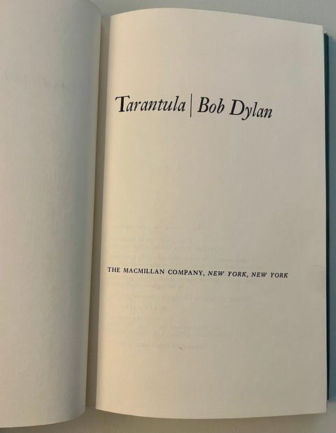 Tarantula, Bob Dylan - First Edition, First Printing, 1971 - Rare!