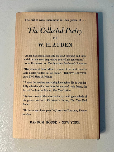 The Age of Anxiety, W. H. Auden - First Edition, First Printing, 1947