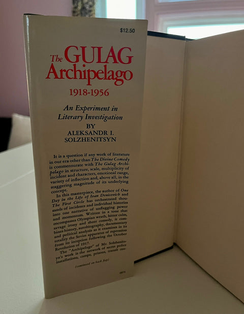 The Gulag Archipelago, Solzhenitsyn - First Edition, 1974 - Hardcover - Near Perfect Condition