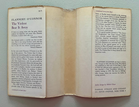 The Violent Bear It Away, Flannery O'Connor - First Edition, 1st Printing - 1960 - Southern Gothic Classic