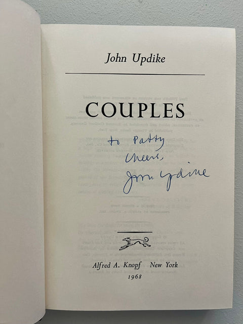 Couples, John Updike - Signed, First Edition, 1st Printing, 1968 - HC/DJ - VG+