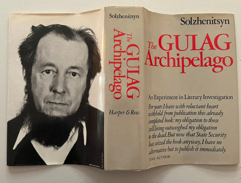 The Gulag Archipelago, Solzhenitsyn - First Edition, 1974 - Hardcover - Near Perfect Condition