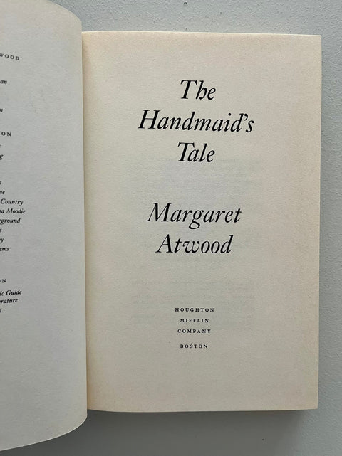 The Handmaid's Tale, Margaret Atwood - First Edition, Third Printing - 1986 - Great Condition!