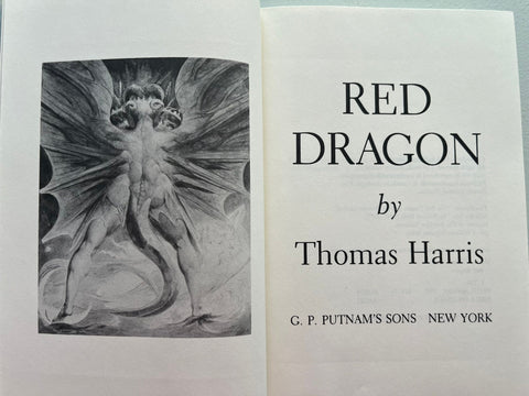 Red Dragon, Thomas Harris - First Edition, 1st Printing - 1981