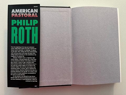 American Pastoral, Philip Roth - First Trade Edition, 1997 - Like New Condition