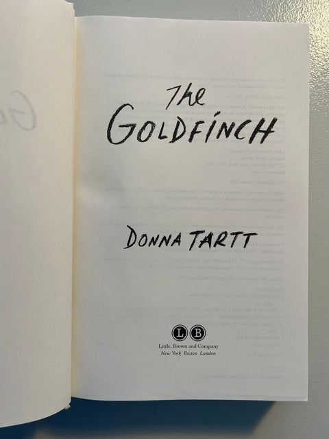 The Goldfinch, Donna Tartt - First Edition, 1st Printing - 2013 - Like New