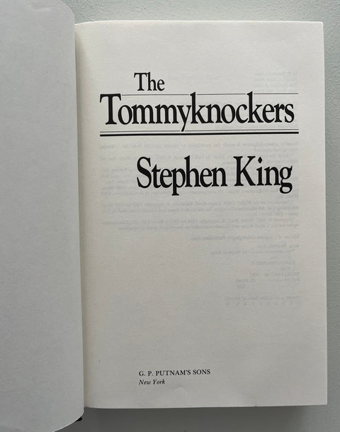 The Tommyknockers, Stephen King - First Edition, First Printing, 1987 - Rare!