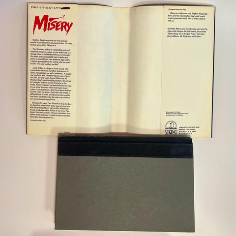 Misery, Stephen King - First Edition, 1st Printing - 1987