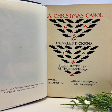 A Christmas Carol, Charles Dickens - First Arthur Rackham Edition, 1915