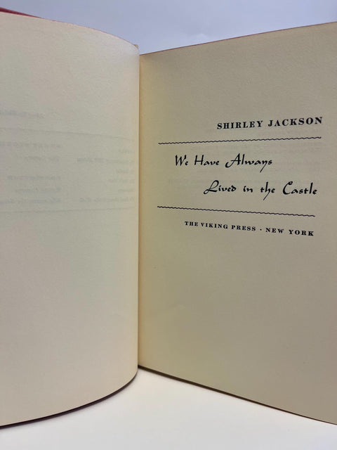 We Have Always Lived in the Castle, Shirley Jackson - First Edition, 1st Printing - 1962